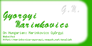 gyorgyi marinkovics business card